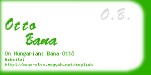 otto bana business card